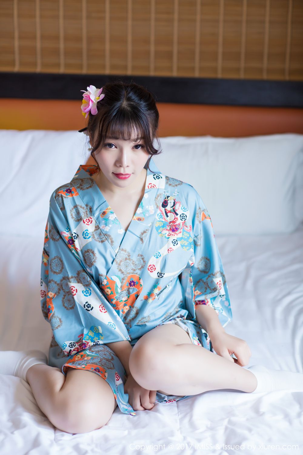 爱蜜女士芝芝Booty 日系和服开胸内衣爱蜜社白嫩和服内衣大尺度 芝芝Booty女神私房照 - 福利社模特@芝芝Booty性感写真上架，韵味和服+性感内衣系列～|福利社