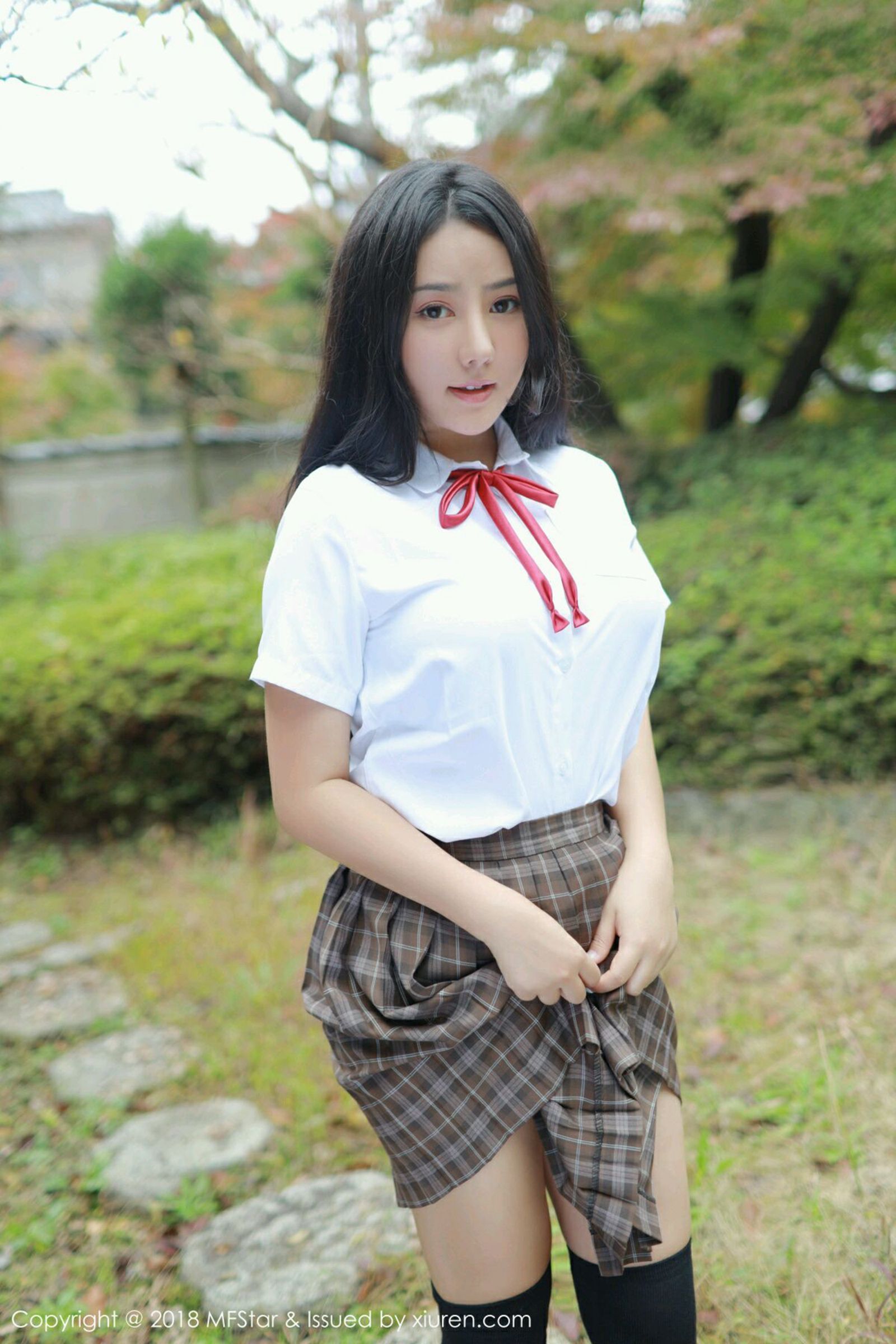 美尻美人玛鲁娜 日本学生妹制服模范学院校服美臀 玛鲁娜女神私房照|福利社